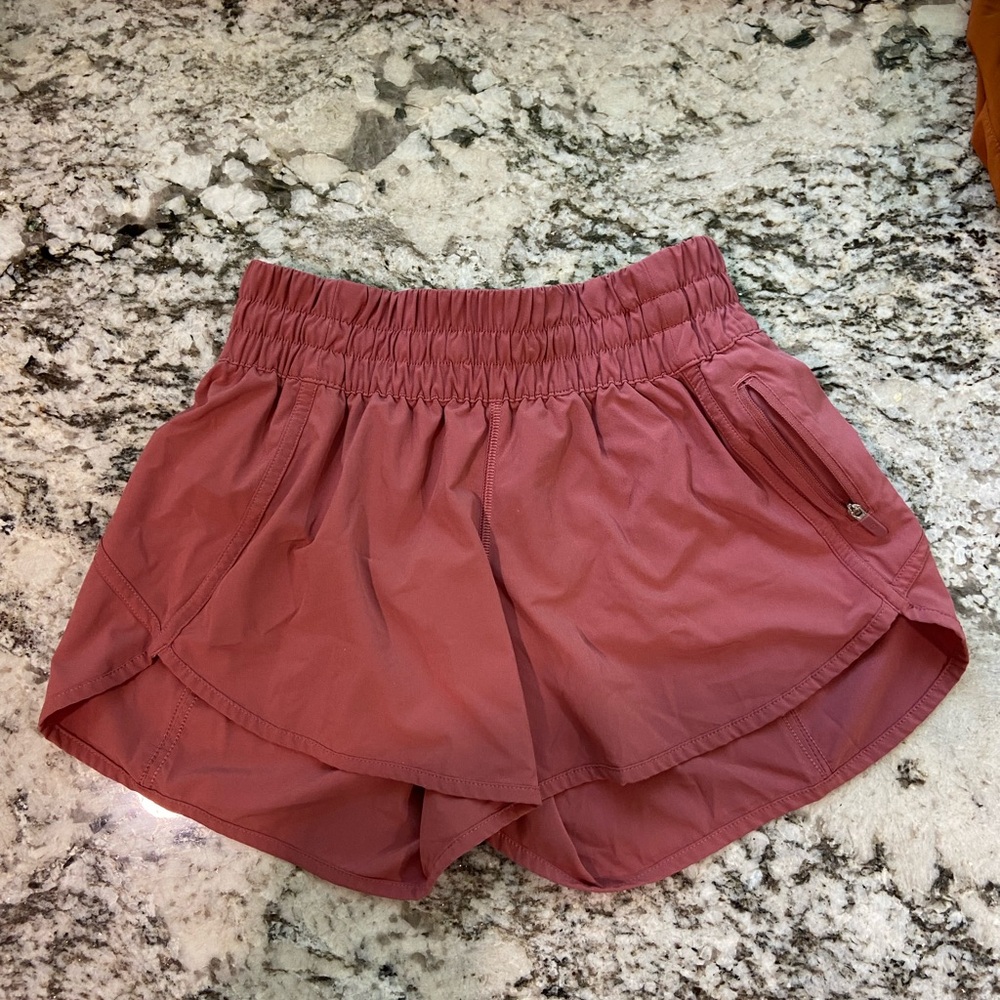 Lululemon Athletica Pink “Tracker Shorts” Athletic Shorts